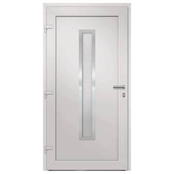 Front Door White 88x200 cm - Elegant & Secure Entrance