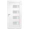 Front Door Aluminium & PVC White 100x210 cm | Hipomarket UK