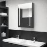 LED Bathroom Mirror Cabinet Shining Grey 50x13x70 cm Colour shining grey Size 50 x 13 x 70 cm Quantity in Package 1 