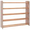 Stylish Brown Shoe Rack – 90x24x81 cm Engineered Wood