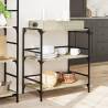 Kitchen Trolley Sonoma Oak - Stylish & Spacious Storage Solution