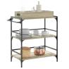 Kitchen Trolley Sonoma Oak - Stylish & Spacious Storage Solution