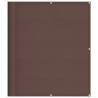 Brown Balcony Screen 120x800 cm | Privacy & Durability