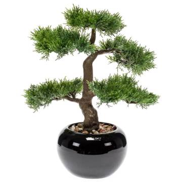 Emerald Artificial Cedar Bonsai Tree - 34 cm | HipoMarket