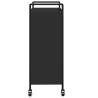 Stylish Black Kitchen Trolley - 70x30x82 cm Engineered Wood