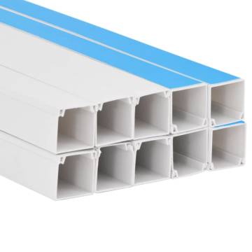 Cable Trunking Self-Adhesive 10x10 mm 10 m PVC - Organize with Ease