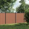 Fence Panel Brown 353x186 cm WPC Colour brown Size 353 x 186 cm Quantity in Package 1 