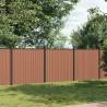 Fence Panel Brown 526x186 cm WPC Colour brown Size 526 x 186 cm Quantity in Package 1 