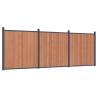 Brown WPC Fence Panel 526x186 cm - Durable & Secure | HipoMarket