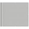 Light Grey Balcony Screen 90x700 cm - 100% Polyester Oxford