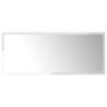 High Gloss White Bathroom Mirror | 90x1.5x37 cm | Stylish Decor