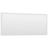 High Gloss White Bathroom Mirror | 90x1.5x37 cm | Stylish Decor