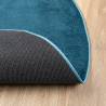 OVIEDO Short Pile Turquoise Rug Ø 160 cm - Soft & Stylish