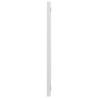 High Gloss White Bathroom Mirror | 90x1.5x37 cm | Stylish Decor