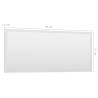 High Gloss White Bathroom Mirror | 90x1.5x37 cm | Stylish Decor