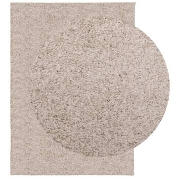 Shaggy Rug PAMPLONA High Pile Beige 240x340 cm - Hipomarket