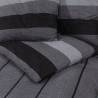 Duvet Cover Set Dark Grey 140x200 cm Cotton - Soft & Elegant