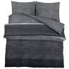 Duvet Cover Set Dark Grey 260x240 cm Cotton - Soft & Elegant