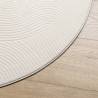 Rug IZA Short Pile Cream Ø 120 cm - Scandinavian Design