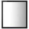 LED Bathroom Mirror High Gloss Black 40x8.5x37 cm | Hipo Market