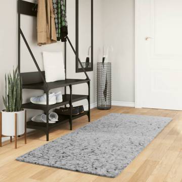 Shaggy Rug PAMPLONA - Modern Grey 80x200 cm | Hipomarket