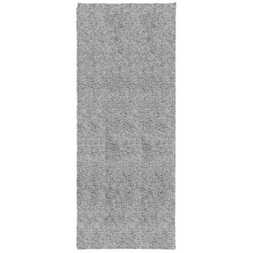 Shaggy Rug PAMPLONA - Modern Grey 80x200 cm | Hipomarket