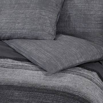 Dark Grey Duvet Cover Set - 200x200 cm Cotton | Hipomarket