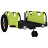 Bike Trailer Green Oxford Fabric & Iron - Versatile & Durable