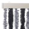 Fly Curtain Grey and Black 100x230 cm Chenille | Hipo Market