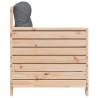 Garden Armrest Sofa with Cushion - Solid Pine Wood