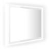 LED Bathroom Mirror High Gloss White - Contemporary Design