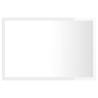 LED Bathroom Mirror High Gloss White - Contemporary Design