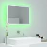 LED Bathroom Mirror High Gloss White - Contemporary Design