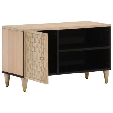 TV Cabinet 80x31x46 cm - Solid Mango Wood | Hipo Market