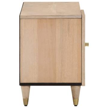 TV Cabinet 80x31x46 cm - Solid Mango Wood | Hipo Market