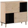 Side Cabinet 80x33x75 cm Solid Wood Mango Colour natural Quantity in Package 1 