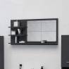 Stylish Grey Bathroom Mirror - 90x10.5x45 cm | Hipomarket