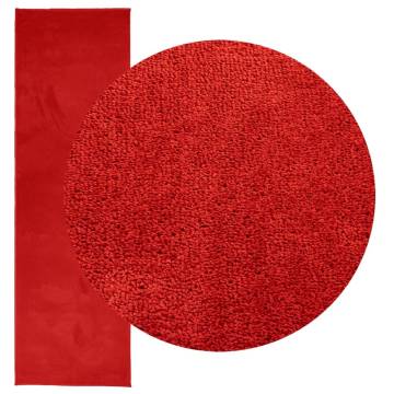 Rug OVIEDO Short Pile Red 80x250 cm - Comfort & Style