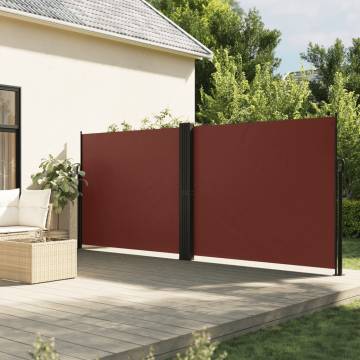 Retractable Side Awning Brown 160x600 cm - Create Privacy Anywhere