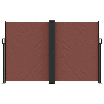 Retractable Side Awning Brown 160x600 cm - Create Privacy Anywhere