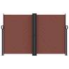 Retractable Side Awning Brown 160x600 cm - Create Privacy Anywhere