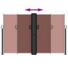 Retractable Side Awning Brown 160x600 cm - Create Privacy Anywhere