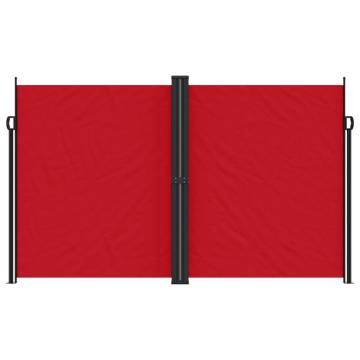 Retractable Side Awning Red 200x600 cm - Privacy Solution