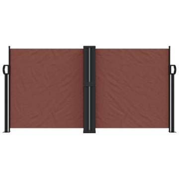 Retractable Side Awning Brown 120x1000 cm - Privacy & Style