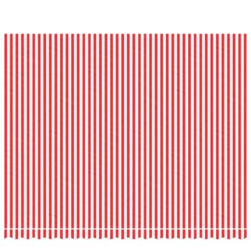 Replacement Fabric for Awning - Red & White Stripe 4.5x3.5m