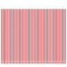 Replacement Fabric for Awning - Red & White Stripe 4.5x3.5m