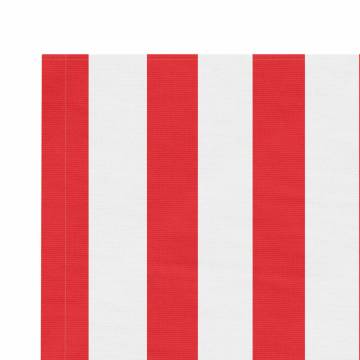 Replacement Fabric for Awning - Red & White Stripe 4.5x3.5m