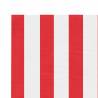 Replacement Fabric for Awning - Red & White Stripe 4.5x3.5m