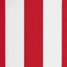 Replacement Fabric for Awning - Red & White Stripe 4.5x3.5m