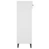 High Gloss White Shoe Cabinet - Stylish & Space-Saving